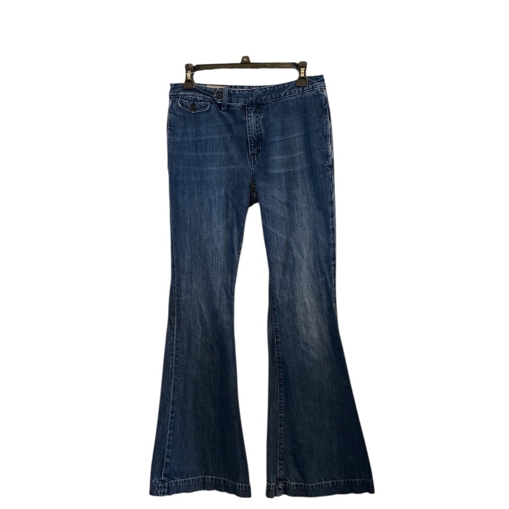 Vintage Polo Ralph Lauren Blue Wide Flare Jeans coastal cowgirl boho Western